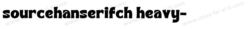 sourcehanserifch heavy字体转换